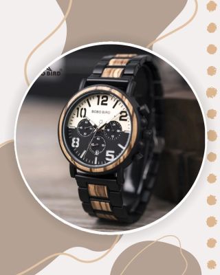 Spojení přírody a elegance v jednom. Hodinky QUARTZ MASTER od značky BOBO BIRD jsou ručně vyráběné z pravého dřeva,...