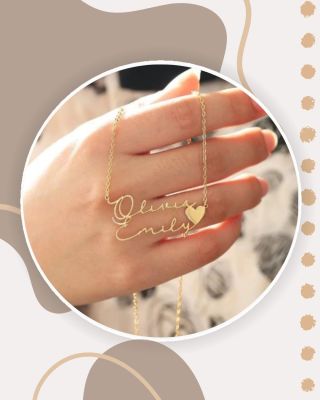 💖 Náhrdelník se jmény DUET 💖 Dvě jména, jedno srdce ❤️ Přineste své blízké blíž k srdci s tímto elegantním...