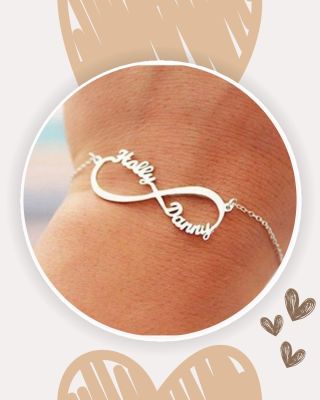 💖 Náramek se jmény "Nekonečno" 💖 Nechte nosit své blízké stále u sebe! 🐾✨ Minimalistický náramek z nerezové oceli umožňuje...