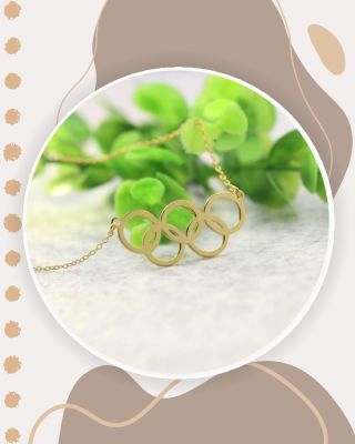 ✨ Náhrdelník OLYMPIJSKÉ KRUHY ✨ Síla, jednota, rovnováha a elegance v jednom šperku. Minimalistický náhrdelník z nerezové...