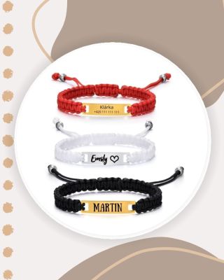 🧒 Dětský provázkový ID náramek s vlastním jménem nebo textem 🧒 Originální, bezpečný a osobní doplněk pro malé dobrodruhy 💫...