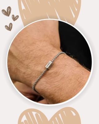 🖤 Pánský náramek s gravírováním – Box Chain 🖤 Styl, kvalita a osobní význam v jednom. Tento elegantní náramek z nerezové...